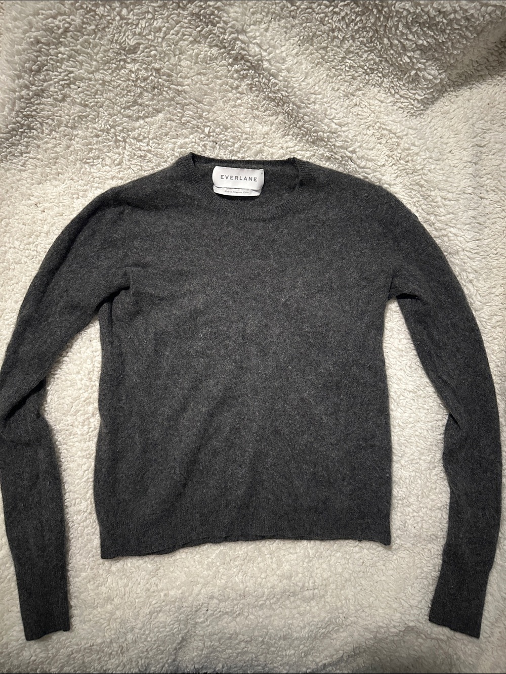 Everlane - Cashmere - Dark Charcoal Crew Sweater